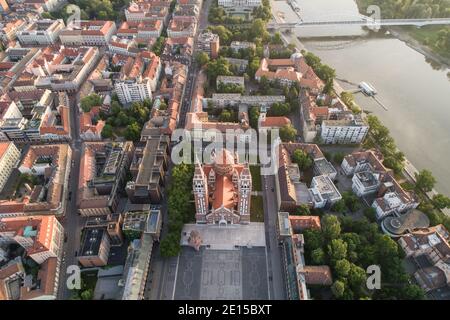 Die Votivkirche und Kathedrale der Katholischen Kathedrale unserer Lieben Frau In Szeged Stockfoto