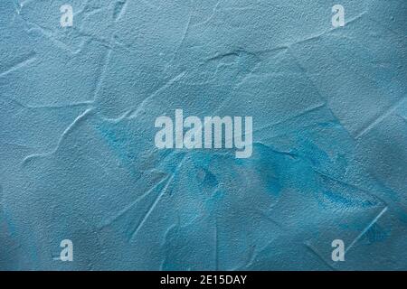Blauer und cyanfarbener rauer Beton-Texturhintergrund Stockfoto