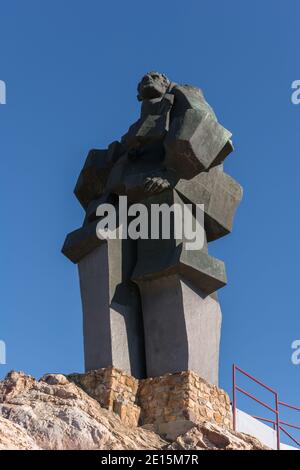 Denkmal für die Bergleute in Puertollano, Ciudad Real, Spanien Stockfoto