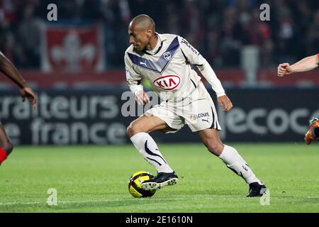 Bordeaux's Jussie beim fußballspiel der 1. Liga, Lille OSC gegen Bordeaux im Lille Metropole Stadium, in Lille, Frankreich am 16. April 2011. Foto von Sylvain Lefevre/ABACAPRESS.COM Stockfoto