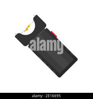 Cartoon Elektroschocker. Schutzsymbol. Vektorgrafik. Stock Vektor