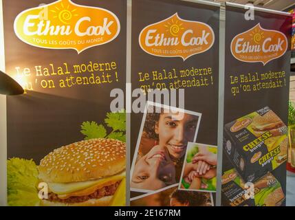 HALAL EXPO, HALAL FOOD, PARIS Stockfoto