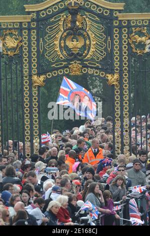 Atmosphäre in der Mall nach der Hochzeit von Prinz William mit Kate Middleton, in London, Großbritannien, am 29. April 2011. Foto von Mousse/ABACAPRESS.COM Stockfoto