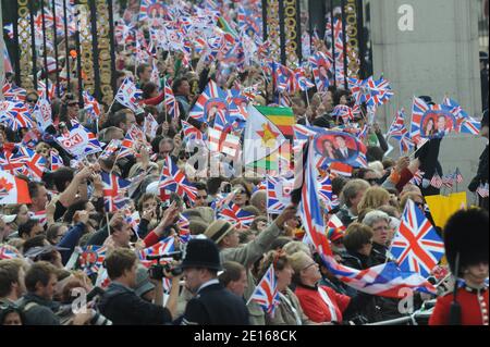 Atmosphäre in der Mall nach der Hochzeit von Prinz William mit Kate Middleton, in London, Großbritannien, am 29. April 2011. Foto von Mousse/ABACAPRESS.COM Stockfoto