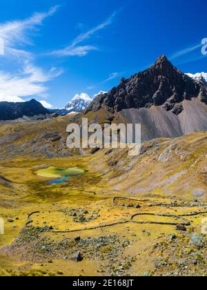 Reisen & Trekking in Peru Stockfoto