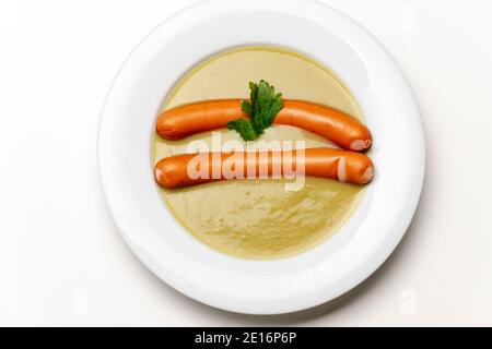 Erbsensuppe Stockfoto