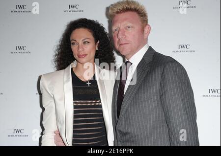 Boris Becker und Frau Lilly Kerssenberg bei der IWC-Party im Plage Orange während der 64. Cannes Filmfestspiele in Cannes, Frankreich am 15. Mai 2011. Foto von Giancarlo Gorassini/ABACAPRESS.COM Stockfoto