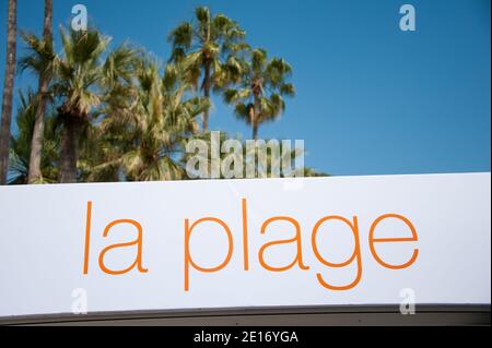 Atmosphäre rund um Orange Thema während der 64. Cannes Festival, Frankreich am 19. Mai 2011. Foto von Nicolas Genin/ABACAPRESS.COM Stockfoto