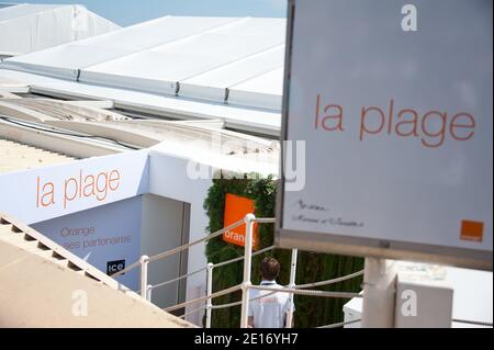 Atmosphäre rund um Orange Thema während der 64. Cannes Festival, Frankreich am 19. Mai 2011. Foto von Nicolas Genin/ABACAPRESS.COM Stockfoto