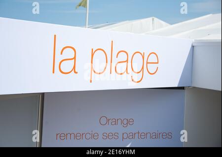 Atmosphäre rund um Orange Thema während der 64. Cannes Festival, Frankreich am 19. Mai 2011. Foto von Nicolas Genin/ABACAPRESS.COM Stockfoto