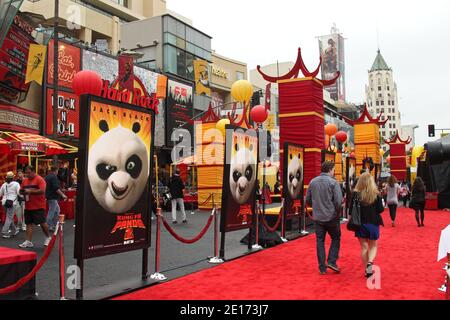 Atmosphäre, Kung Fu Panda 2 im chinesischen Theater in Hollywood, Kalifornien. 22.Mai 2011. (Bild: Atmosphäre). Foto von Baxter/ABACAPRESS.COM Stockfoto