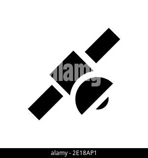 Satellite Icon Design Premium Vektor-Vorlage. vektor-Vorlage EPS 10. Vollständig editierbar mit isoliertem Hintergrund Stock Vektor