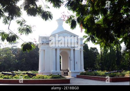 Bharathi Park in Pondicherry, Indien. Stockfoto