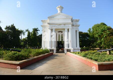 Bharathi Park in Pondicherry, Indien. Stockfoto