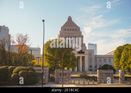 National Diet Building in Tokio, Japan. Japanisches Parlament. Stockfoto