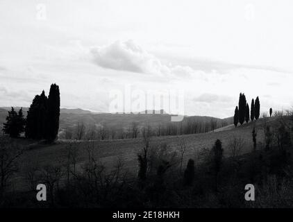 Blick auf das italienische Land Stockfoto