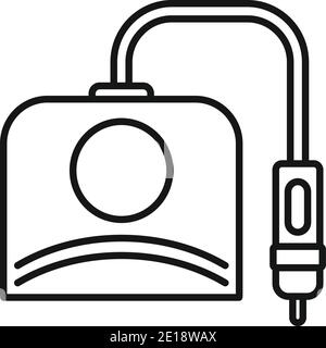 Manikurist Gerät Symbol, Umriss Stil Stock Vektor