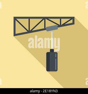Demolition Handkran Symbol, flache Stil Stock Vektor