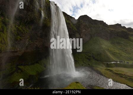 Skogafoss Wasserfall in Island Stockfoto