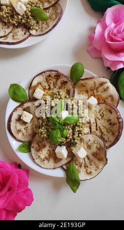 Buchweizen Auberginen Blumen Stockfoto