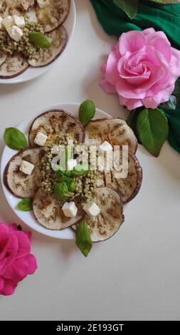 Buchweizen Auberginen Blumen Stockfoto