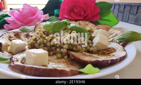 Buchweizen Auberginen Blumen Stockfoto