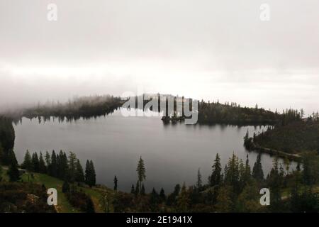 Luftaufnahme von Strbske pleso in der Slowakei Stockfoto