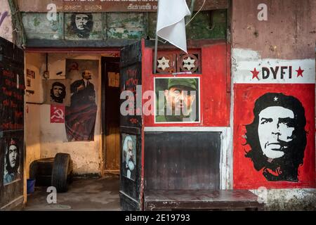 Cochin, Indien - 24. November 2019: Kommunistisches Parteibüro in Fort Kochi, Staat Kerala, Indien Stockfoto