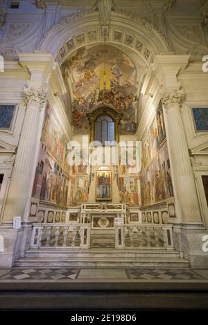 Italien, Toskana: Florenz (Firenze auf Italienisch). Brancacci Kapelle, Kirche Santa Maria del Carmine Stockfoto