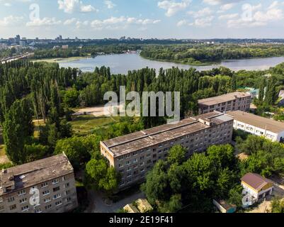 Lewobereschny Bezirk und Woronesch Fluss Lipezk, Russland Stockfoto