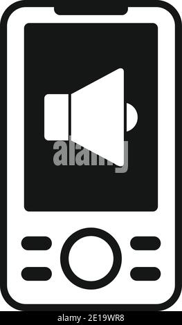 Musik-Player-Symbol, einfachen Stil Stock Vektor