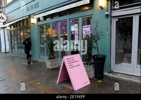 London, Großbritannien. Januar 2021. Northcote Road SW11. Normalerweise geschäftiges Clapham Junction ruhig unter Absperrung. Kredit: JOHNNY ARMSTEAD/Alamy Live Nachrichten Stockfoto