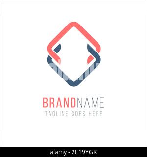 Buchstabe VA Rhombus Form Logo-Design. Universal elegante Vektor-Emblem. Premium-Firmenlogo. Grafisches Alphabet-Symbol für Corporate Identity Stock Vektor
