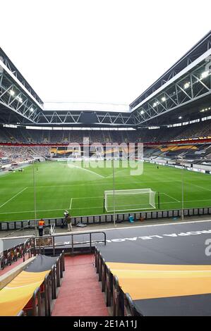 DEUTSCHLAND, DÜSSELDORF - 16. AUGUST 2020: Sportkomplex Esprit Arena in Düsseldorf. Fußballstadion Fortuna Stockfoto
