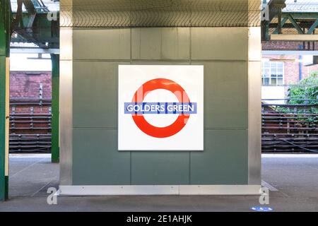 Golders Green U-Bahn-Station an der Northern Line von London Unterirdisch Stockfoto