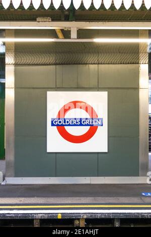 U-Bahn-Station Golders Green an der Northern Line der Londoner U-Bahn. Stockfoto