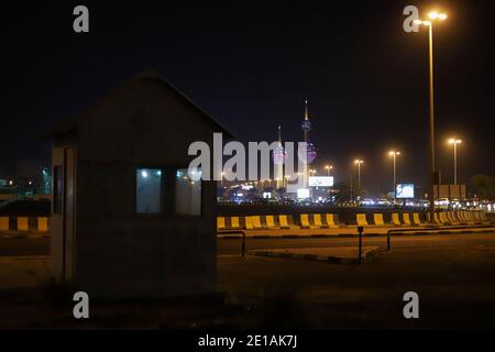 Kuwait-Stadt bei Nacht Stockfoto