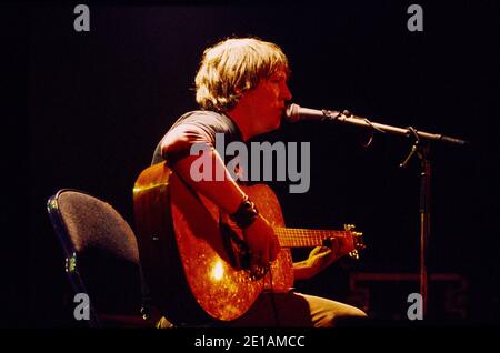 Elliott Smith tritt an der ULU- University of London Union auf, 30. März 2000. London, England, Vereinigtes Königreich. Stockfoto