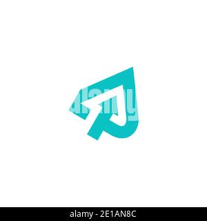 AP Letzteres und Wachstumspfeil Business Logo Design Vorlage Stock Vektor