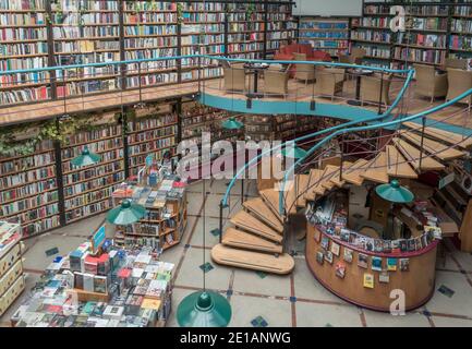 Café Buchhandlung El Pendulo, Polanco, Mexiko-Stadt, Mexiko Stockfoto