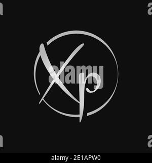 Creative XP Letter Logo Design Vektor-Vorlage. Anfangsbuchstabe XP Logo Design Stock Vektor