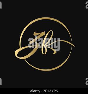 ZF Buchstabe Logo Design Vektor Vorlage. Abstraktes Skript Buchstabe ZF Vektor Illustration Stock Vektor