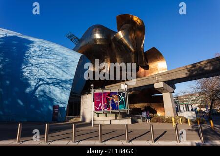 Das Museum für Popkultur in Seattle, Washington Stockfoto