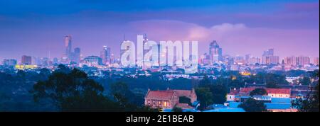Panorama von Melbourne. Melbourne, Victoria, Australien. Stockfoto