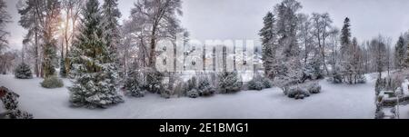 DE - BAYERN: Winterzeit an der Isar bei Bad Tölz Stockfoto