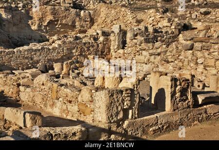 Alte Stadt in Kourion. Zypern Stockfoto
