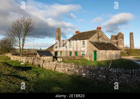 The Agent's House, Magpie Mine, Sheldon, Peak District National Park, Derbyshire Stockfoto