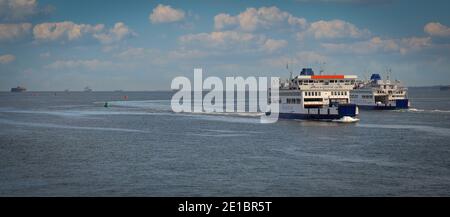 Isle of Wight Fähren Stockfoto