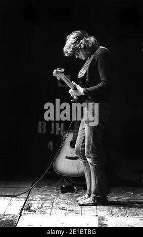 John Lees Gitarrist mit der Progressive Rock Band Barclay James Harvest Im Jahr 1976 Stockfoto