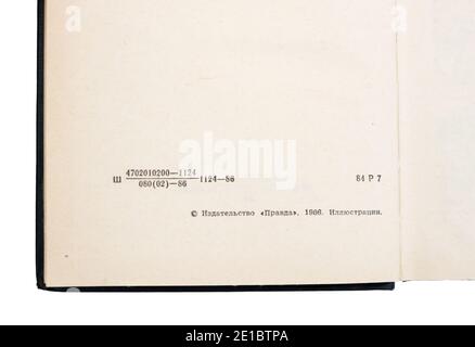 Die "Geschichten" und "Wanderer" von Wjatscheslaw Jakowlewitsch Schischkow, erstmals 1986 in der UdSSR veröffentlicht. Stockfoto